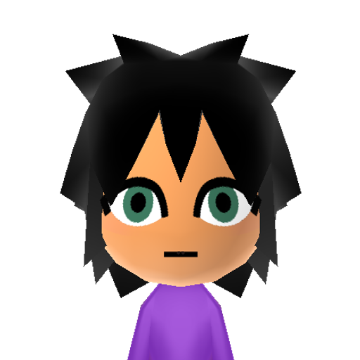 Spike Mii character: Slender sea urchin character from Splatoon.