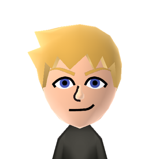 Roxas Mii character preview
