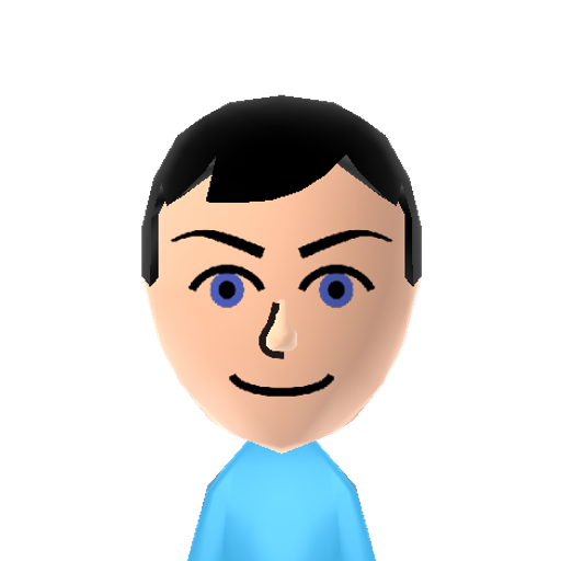 Sheldon Mii character preview