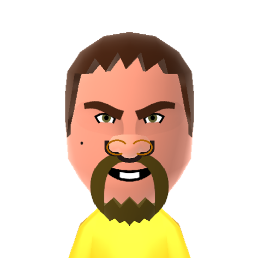 Big Ben R. Mii character: NFL Quarterback for the Pittsburgh Steelers.
