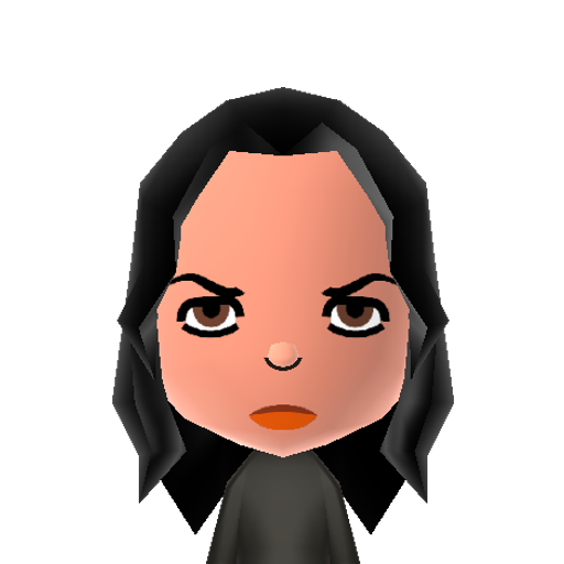katie holm Mii character: The "kat" in TomKat, she became famous for her role as Joey Potter on Dawson's Creek.