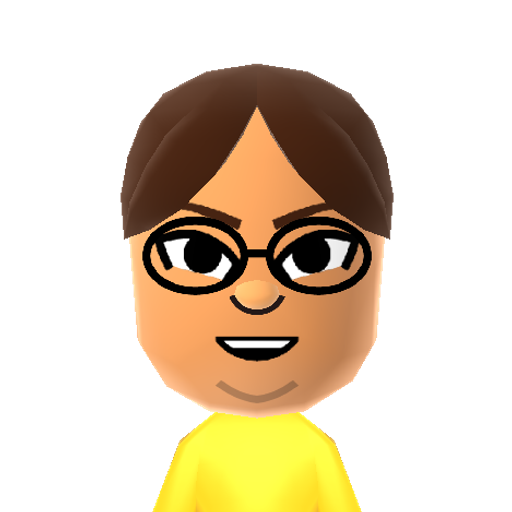 Shunichi Mii character: A Mii from Wii Sports Resort: Meme Squad, a mod for Wii Sports Resort