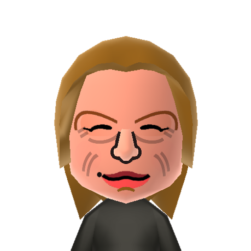 D. Wiest Mii character: American actress. Won her two Oscars for appearing in Woody Allen's "Hannah and Her Sisters" and "Bullets Over Broadway" and also appeared on TV in "Law and Order" and "In Treatment".