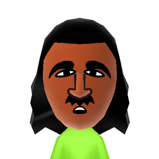 Rinaldy Mii character: Custom CPU Miis made by DezzyTheMaker, also used Mii Olympics in Wii Sports, Mii Olympics in Wii Sports Resort, and Mii Olympics in Wii Party, a Mod for Wii Sports, Wii Sports Resort, and Wii Party respectivel.