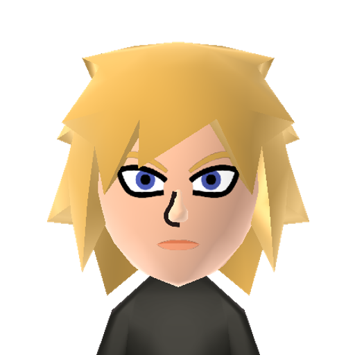 Cloud  Mii character: Character from the game "Final Fantasy VII"