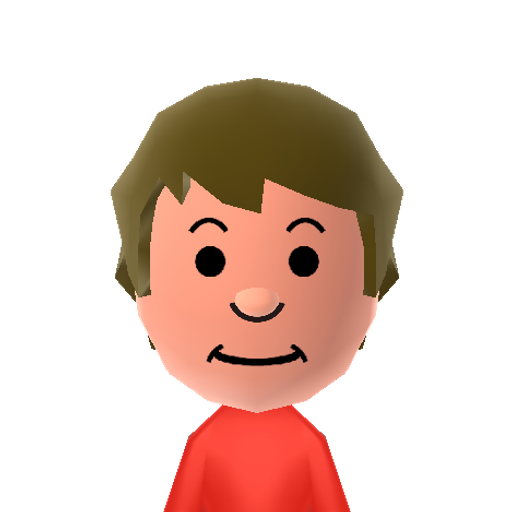 Winston Mii character: A Mii from Wii Sports Resort: Meme Squad, a mod for Wii Sports Resort