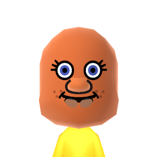 Spongebob Mii character: The titular character from Nickelodeon's "SpongeBob SquarePants".