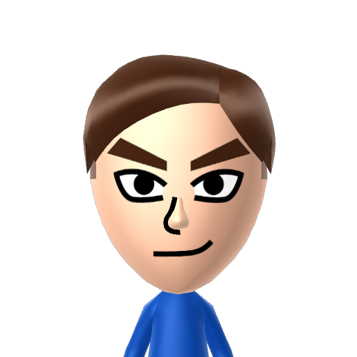 Blue Mii character preview