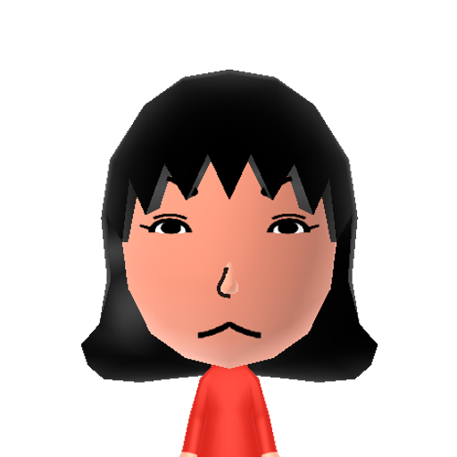 ああい Mii character: This is my Japanese mii that created by using camera (Wii U).