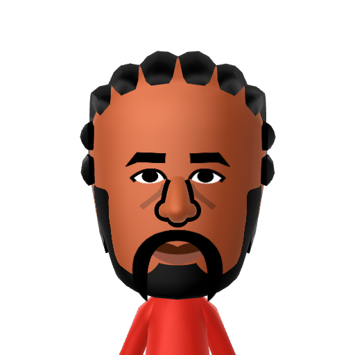R. Kelly Mii character: R&B Singer. hit songs I Believe I can fly, Bump and Grind. etc