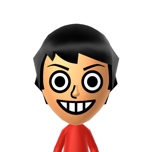 Luffy Mii character preview