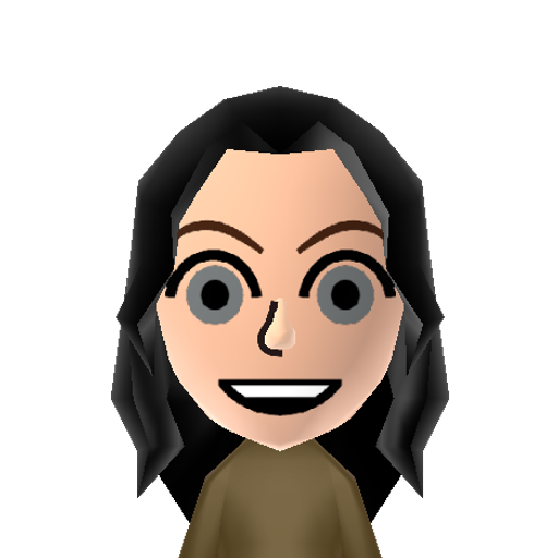 Rachel Mii character: A Mii from Wii Sports Resort: Meme Squad, a mod for Wii Sports Resort