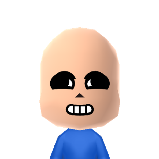 SANS Mii character: These are extracted and derived from the Mii Central Miis from the 3DS Miitopia.