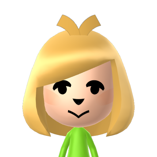 Isabelle Mii character: These are extracted and derived from the Mii Central Miis from the 3DS Miitopia.