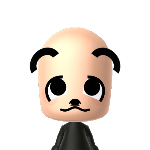 Panda Mii character: These are extracted and derived from the Mii Central Miis from the 3DS Miitopia.