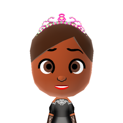 Tiana Mii character: This Mii is a resident on OhhMyKawaii's island