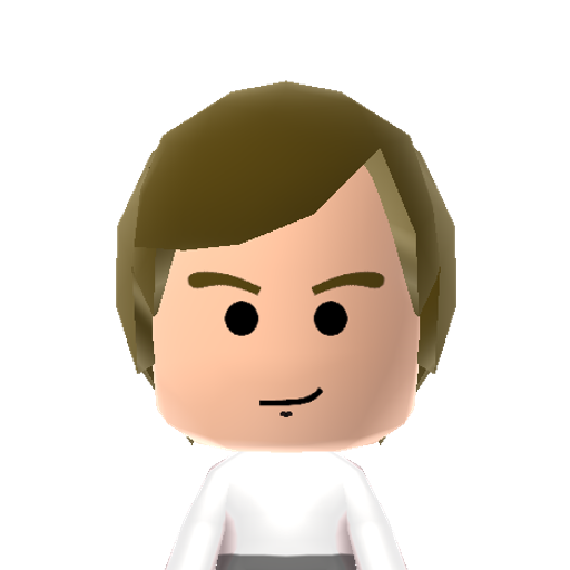 Lego Han Mii character: Lego version of the rebel from Star Wars taken from "LEGO Star Wars: The Complete Saga".