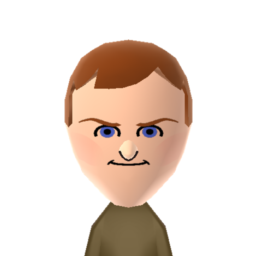 Mansley Mii character: The creepy villain from the movie "The Iron Giant".