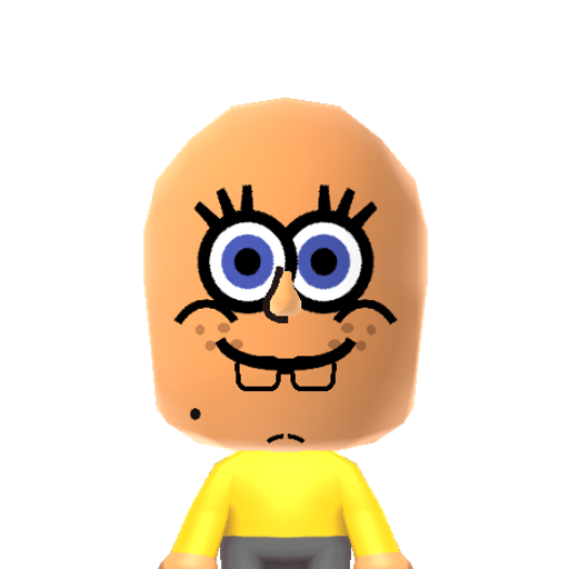 Spongebob Mii character preview
