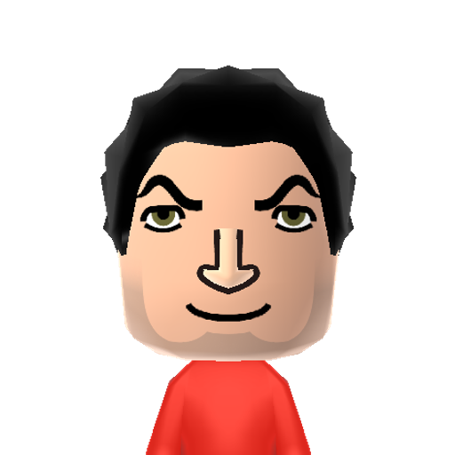 Pablo Mii character: A Master ranked Mii from Wii Party.