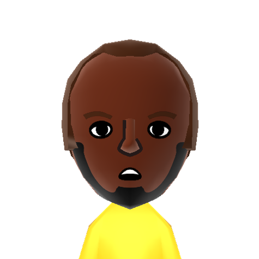 Usain Bolt Mii character: Jamaican Olympic sprinter who holds the record in both the 100m and 200m.