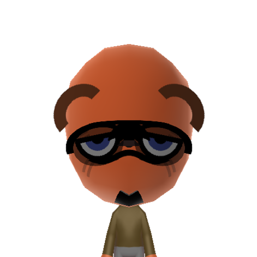Tom Nook Mii character preview