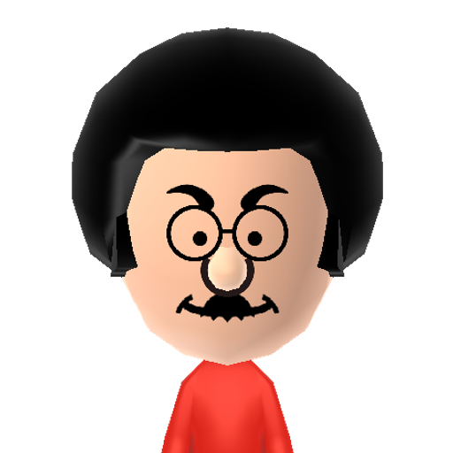 Dr.Wright Mii character: From "Sim City".