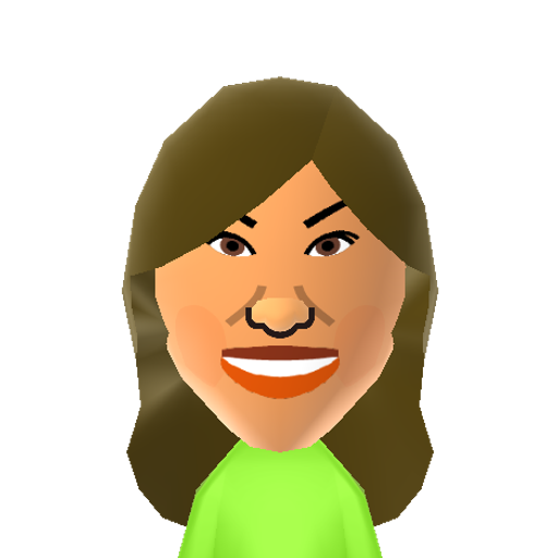 M.Conlin  Mii character: American stage and television actress best known for her work as Angela Montenegro on the Fox TV series Bones.