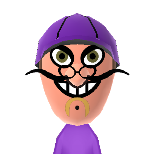 Waluigi Mii character preview