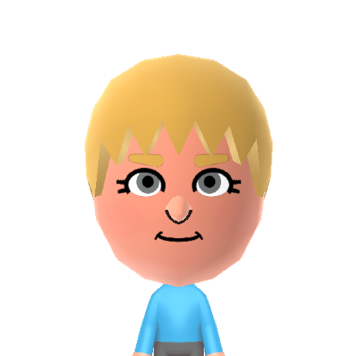 Maximilan Mii character: A Mii from Wii Sports Club Resort, a mod for Wii Sports Resort.