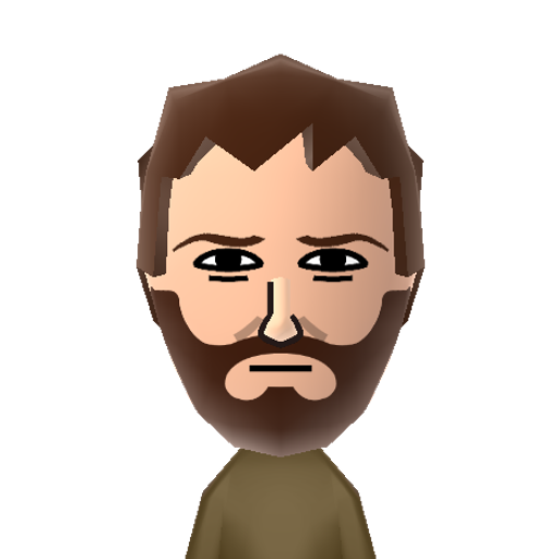 Rick  Mii character: A main character from "The Walking Dead" TV and comic series.