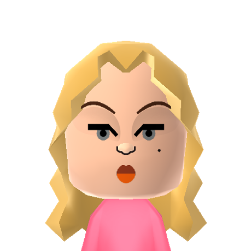 Mae West Mii character: Voluptuous actress from Hollywood's golden age best known for her sex appeal and provocative double entendres.