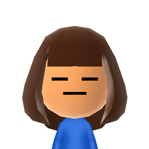 Frisk Mii character preview