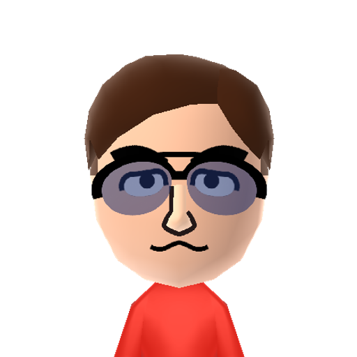 Sangwook W Mii character: This is a Mii featured in the Korean version of WarioWare: Smooth Moves released in 2006 for the Wii.