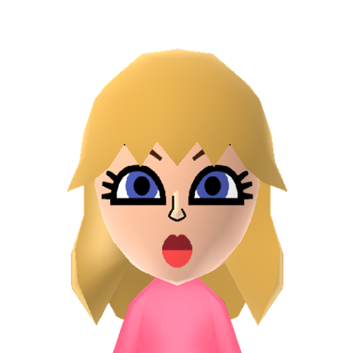princess p Mii character: I like peach she’s cool