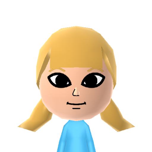 Aryll Mii character: Link's little sister from "The Legend of Zelda: The Wind Waker".