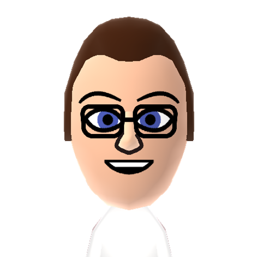 Tom Kenny Mii character: A very popular voice actor best known for his longest-running role as "SpongeBob SquarePants", among other roles in other popular cartoon shows.