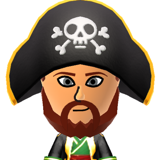 Captain Mii character: A Mii posted by the official Nintendo Facebook account in 2014