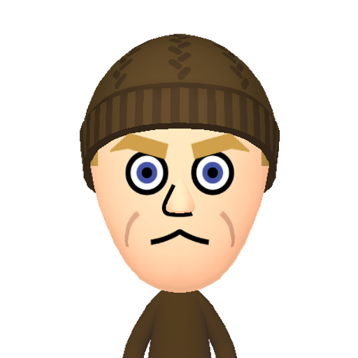 İıĲĳĶķĹĺĻļ Mii character: This Mii is from the Switch SDK as a SampleDB Mii.