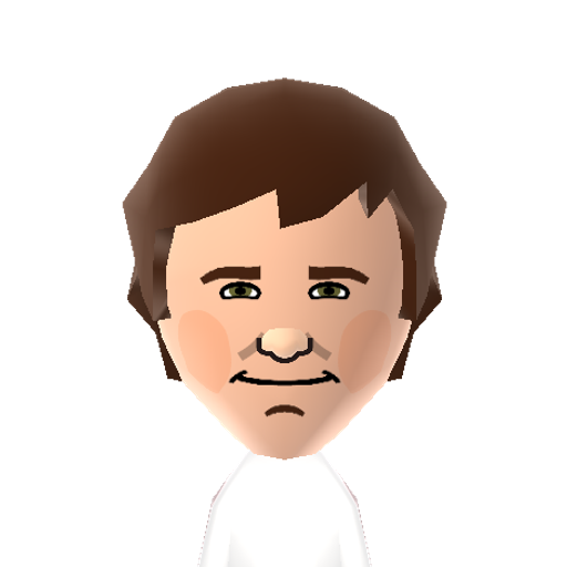 J Halpert Mii character: Office prankster, salesman and love interest of Pam Beesly in the US version of the TV show "The Office". Played by John Krasinski.