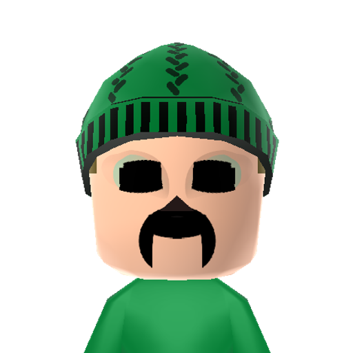 Creeper Mii character preview