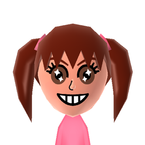 pinkie Mii character: The "Equestria Girls" version of Pinkie Pie from "My Little Pony".