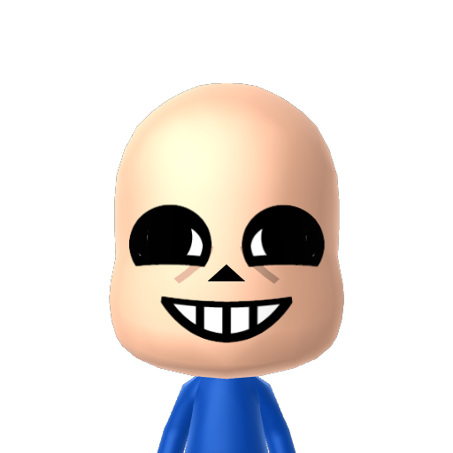 Sans Mii character: These are extracted and derived from the Mii Central Miis from the 3DS Miitopia.