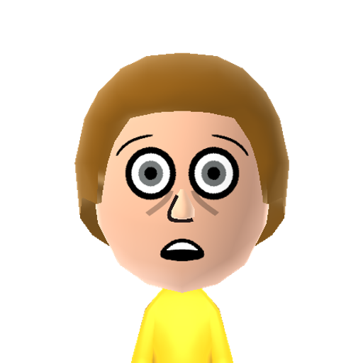 Morty Mii character: From the hit adult swim series "Rick and Morty".