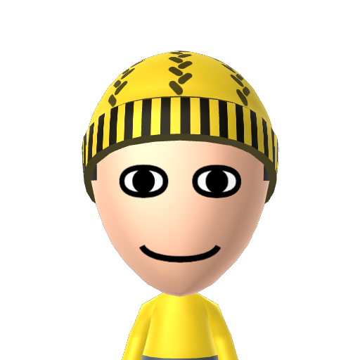 toad Mii character: A Mii from my childhood Wii.
