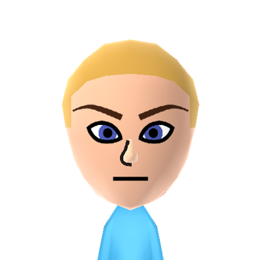 ZS Samus Mii character: Samus, the hero from "Metroid" games, without her suit.