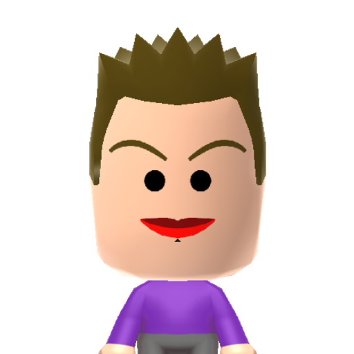 Lego Joker Mii character: The Joker as he appears in the Lego Batman 2: DC Superheroes video game.