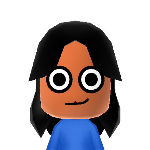 One Mii character: A Mii from Goiky Sports Resort, a mod for Wii Sports Resort