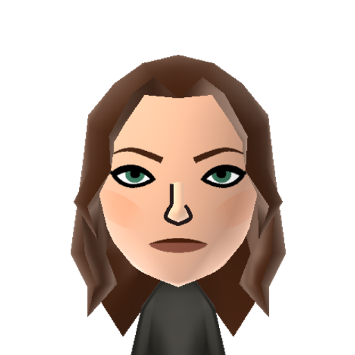 Lorde Mii character: The teenage goth Kiwi singing sensation who broke out with her song "Royals".