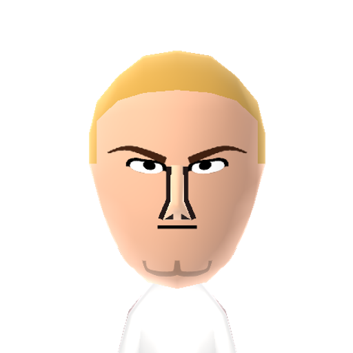 Eminem Mii character: An American rapper, songwriter, record producer, and actor from Detroit, Michigan.